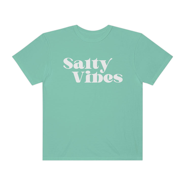 Salty Vibes Comfort Colors T-Shirt White Text