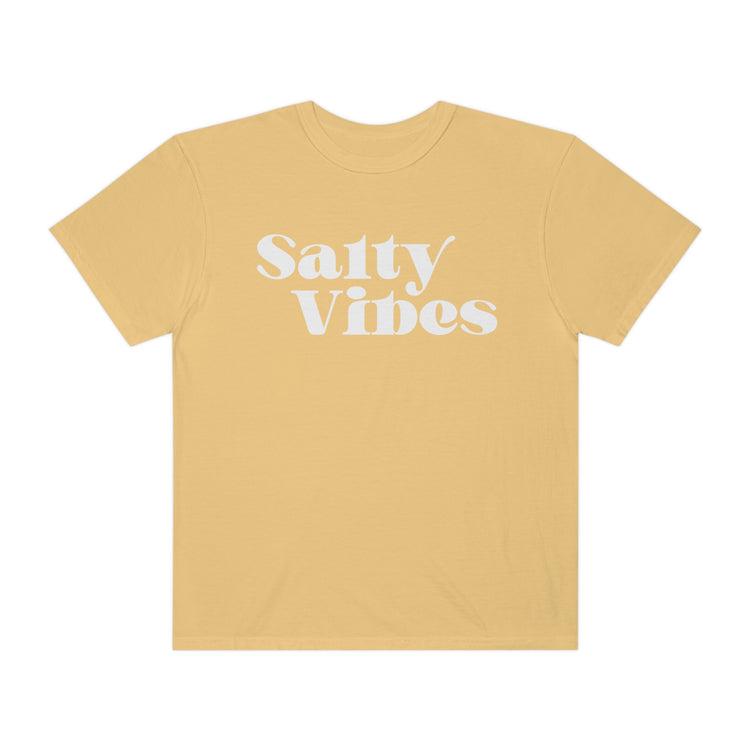 Salty Vibes Comfort Colors T-Shirt White Text