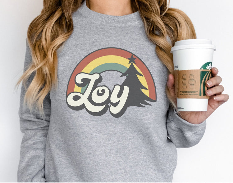 Joy Vintage Christmas Crew Neck Sweatshirt