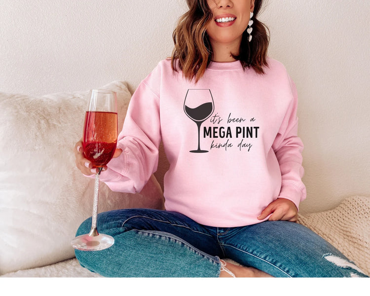 It's Been A Mega Pint Kinda Day Funny Crewneck Sweatshirt