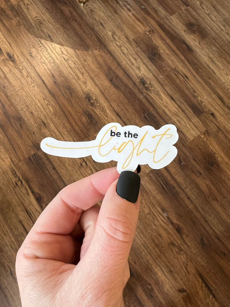 Be The Light Vinyl Sticker