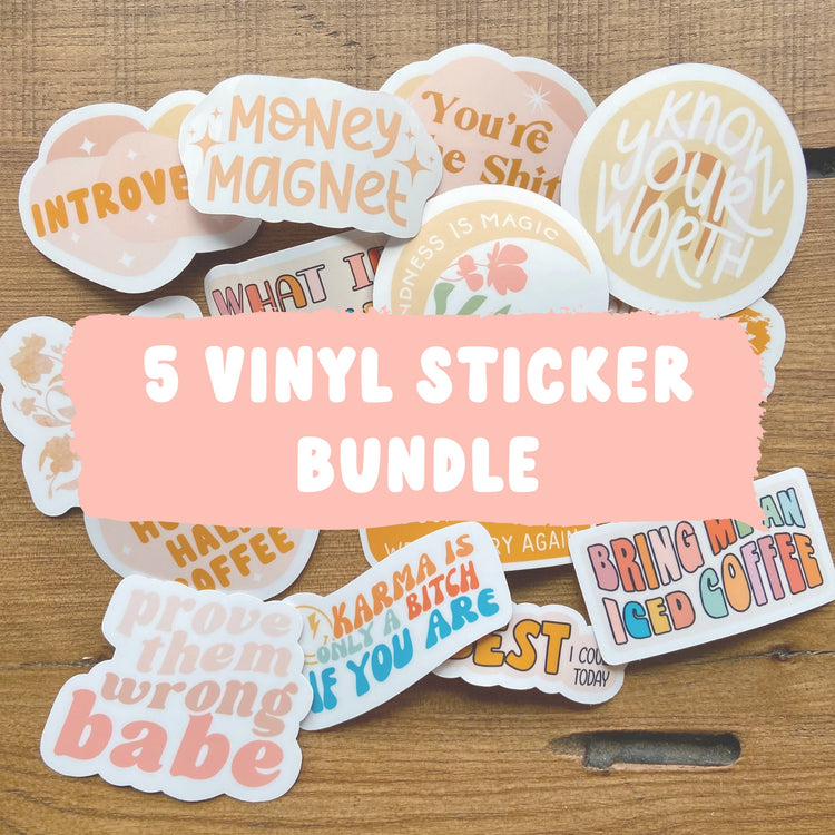 Full Size Vinyl Sticker Bundle