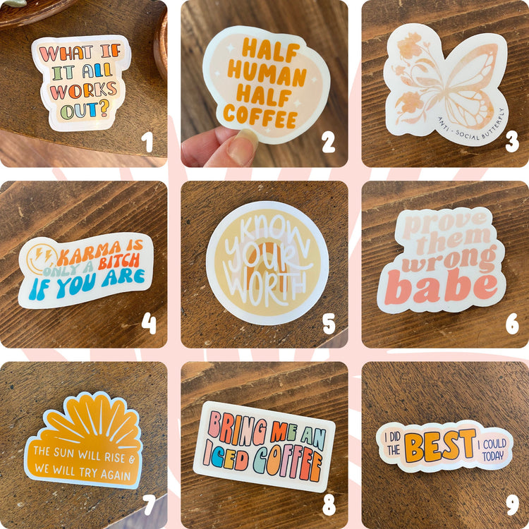 Full Size Vinyl Sticker Bundle
