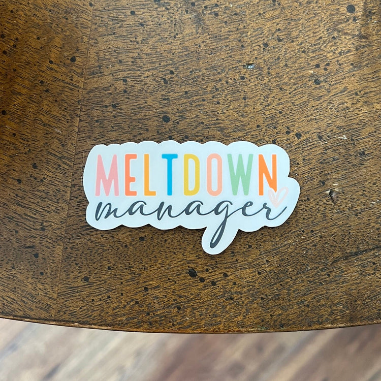 Meltdown Manager Vinyl Sticker