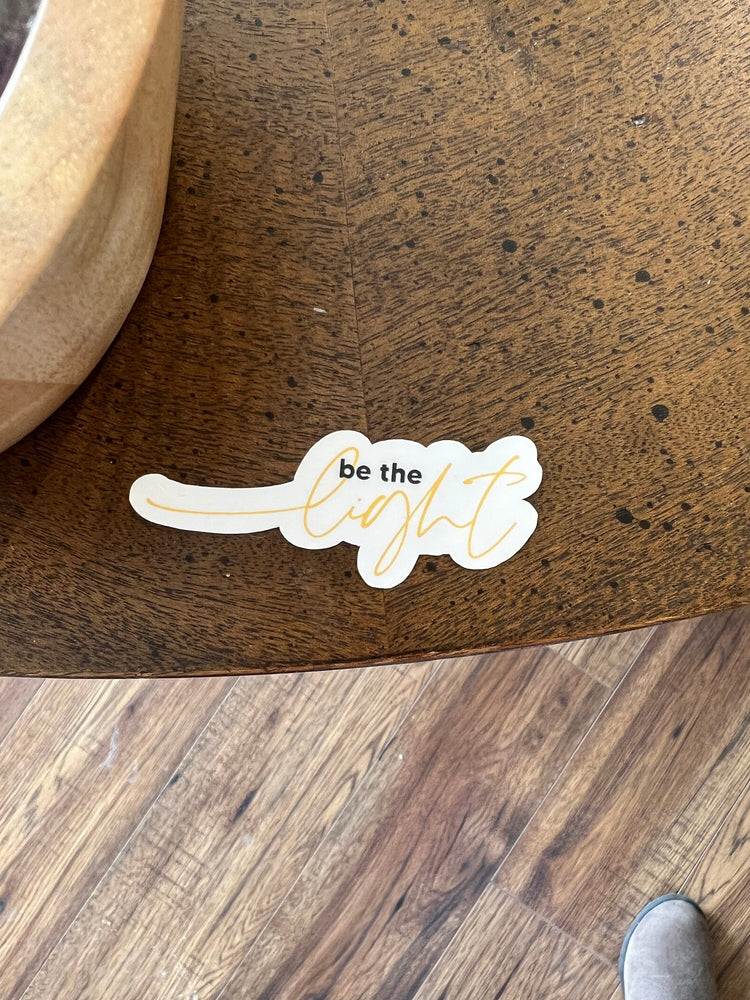 Be The Light Vinyl Sticker