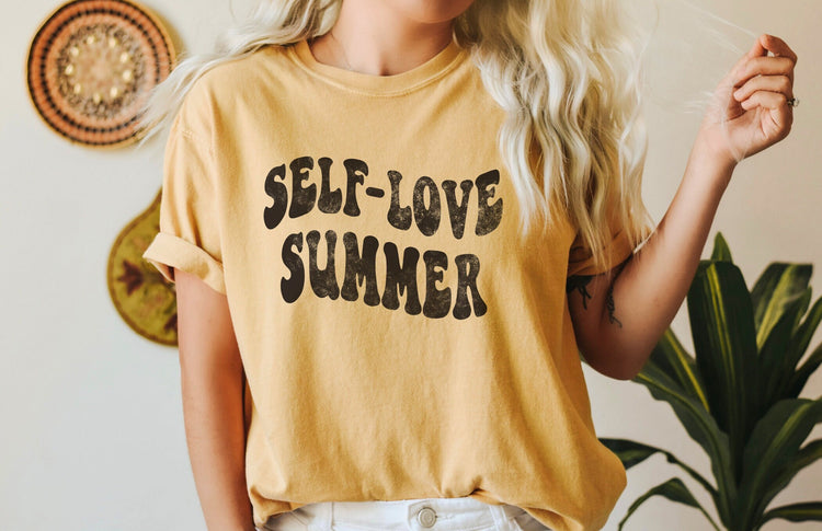 Self Love Summer Retro Comfort Colors T-Shirt