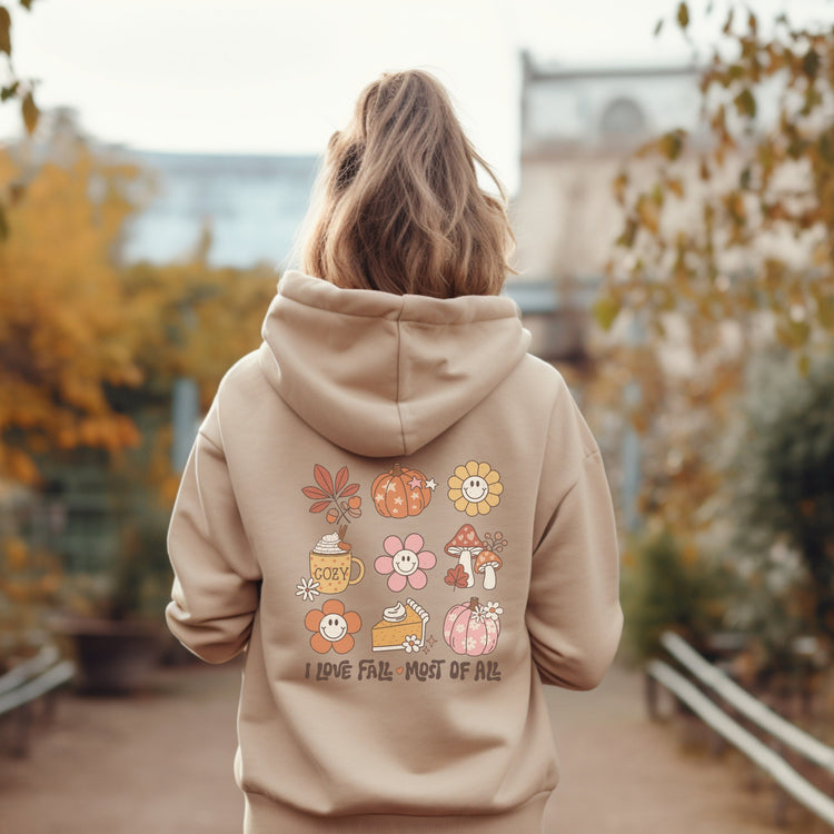 I Love Fall Most Of All Fall Hoodie
