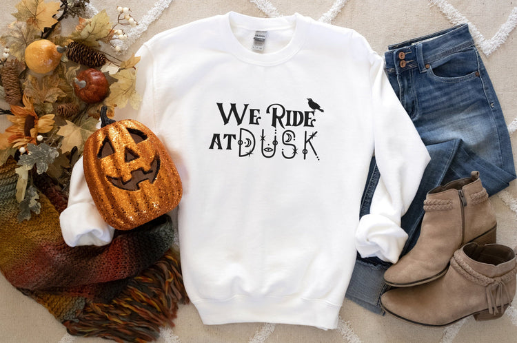We Ride At Dusk Witch Crew Neck Sweatshirt