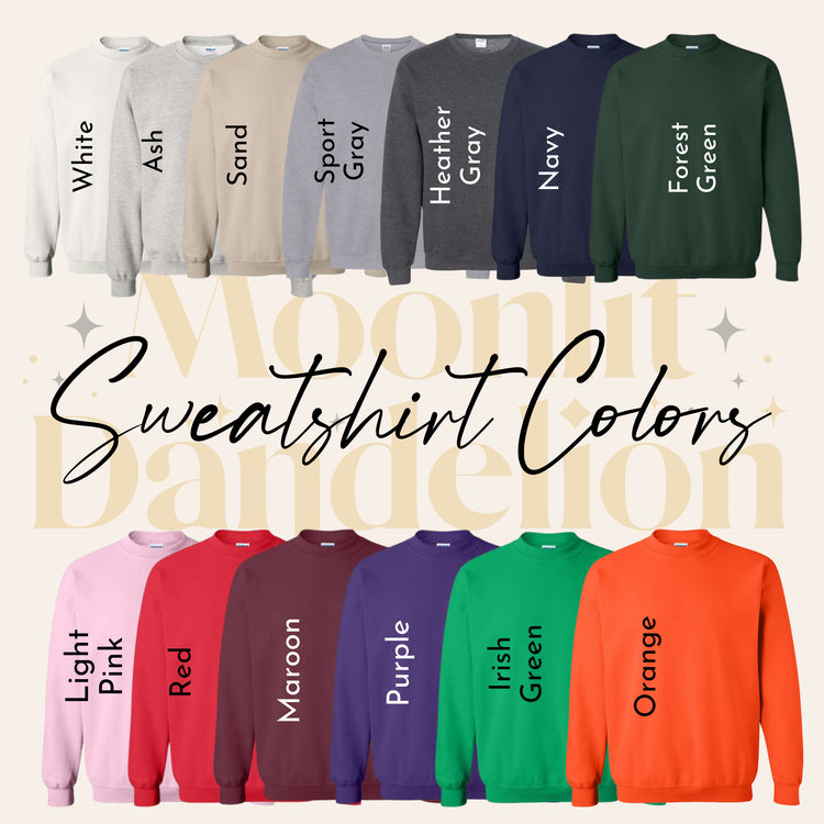 I Love Fall Most Of All Crew Neck Sweatshirt