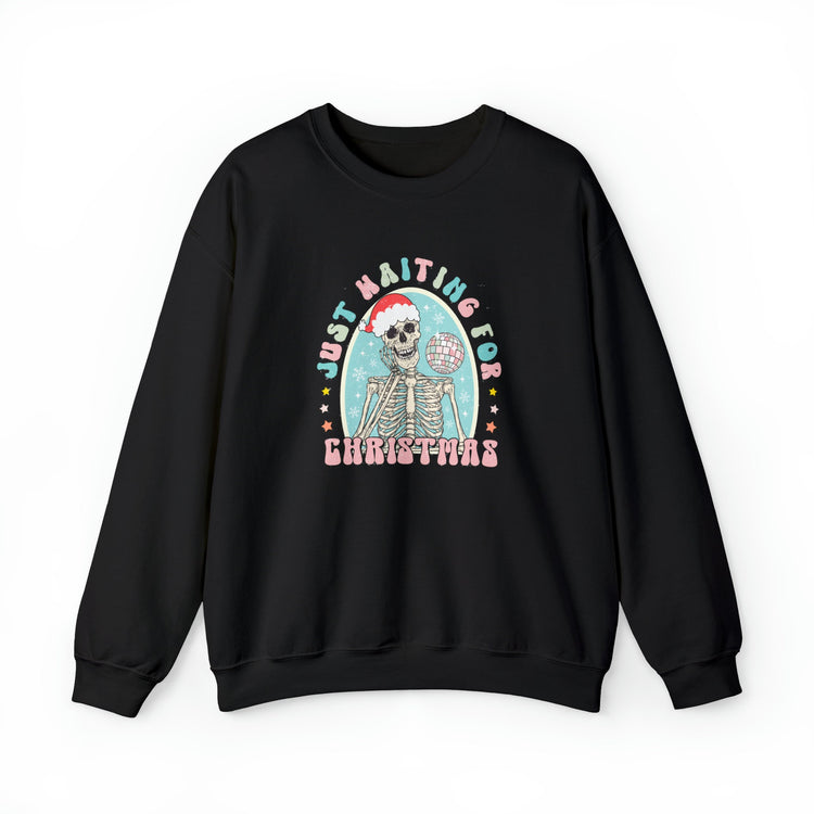 Just Waiting For Christmas Crew Neck Sweatshirt