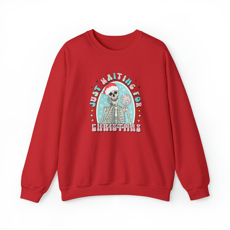 Just Waiting For Christmas Crew Neck Sweatshirt