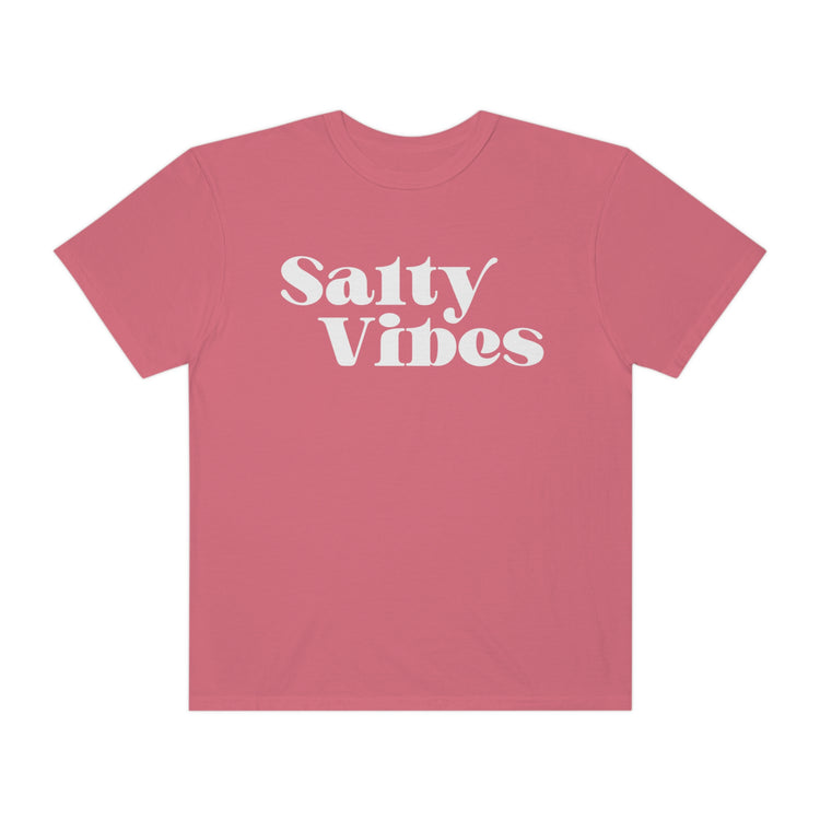 Salty Vibes Comfort Colors T-Shirt White Text