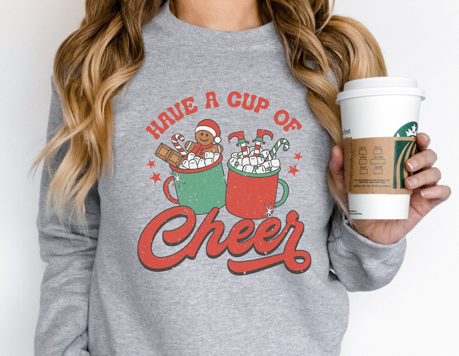 Have A Cup Of Cheer Crew Neck Sweatshirt