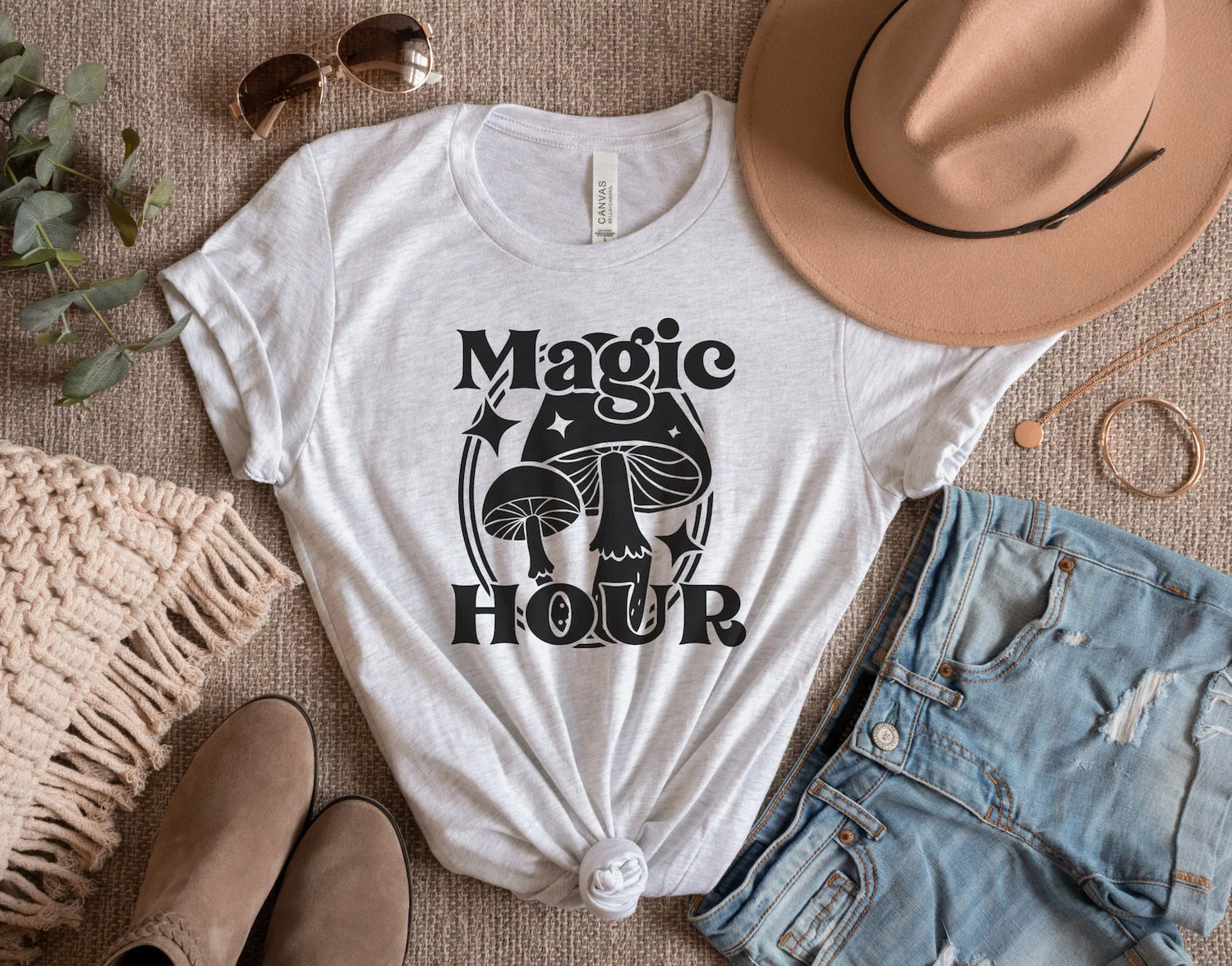 Magic Hour Mushroom Vintage T-Shirt