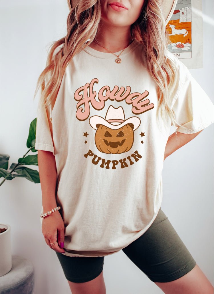 Howdy Pumpkin Western Comfort Colors Shirt