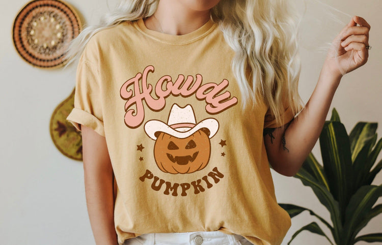 Howdy Pumpkin Western Comfort Colors Shirt