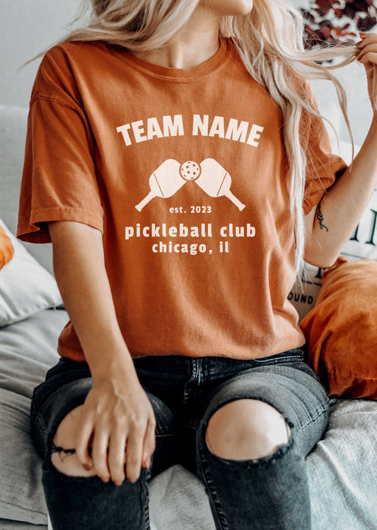 Pickleball Club T-Shirt - Customizable