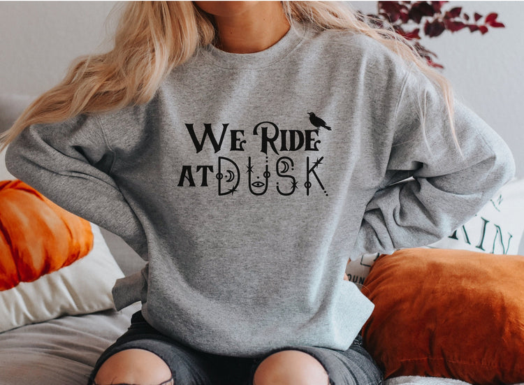 We Ride At Dusk Witch Crew Neck Sweatshirt