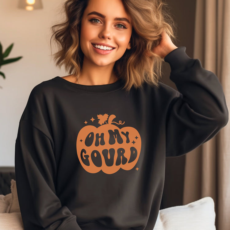 Oh My Gourd Fall Crew Neck Sweatshirt