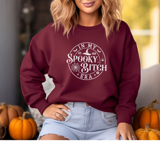 In My Spooky Bitch Era Crew Neck Sweatshirt