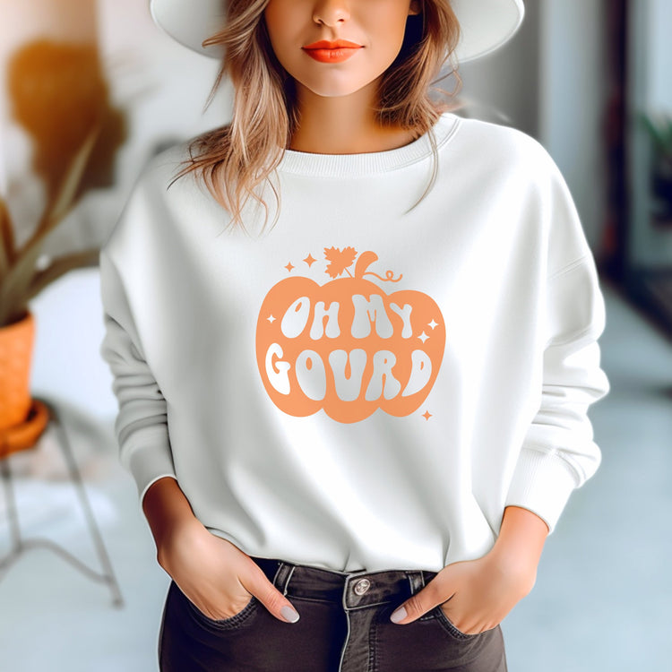 Oh My Gourd Fall Crew Neck Sweatshirt